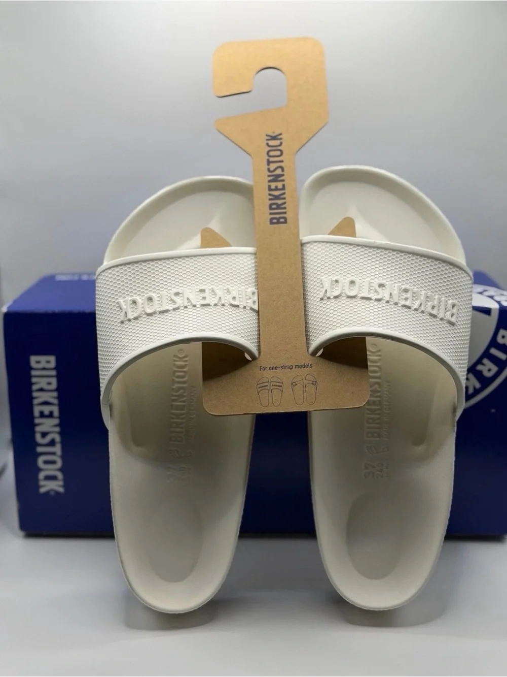 Birkenstock Barbados EVA White Slide Sandals  US 6W or 4M  EU 37 New Box